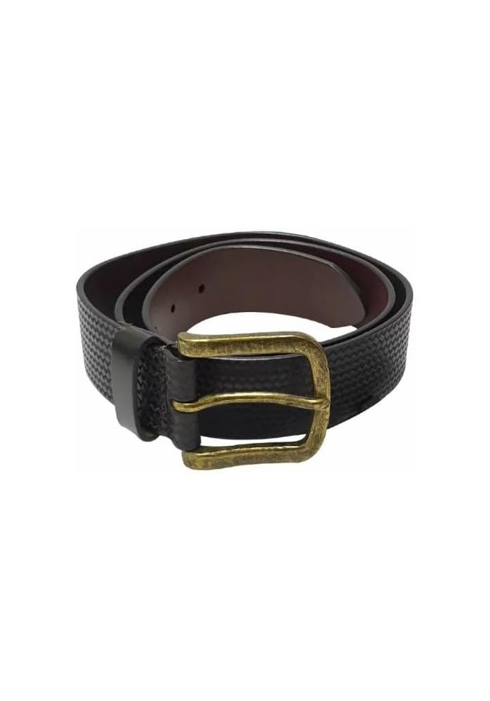 Natucci Leather Belt in Dark Tan